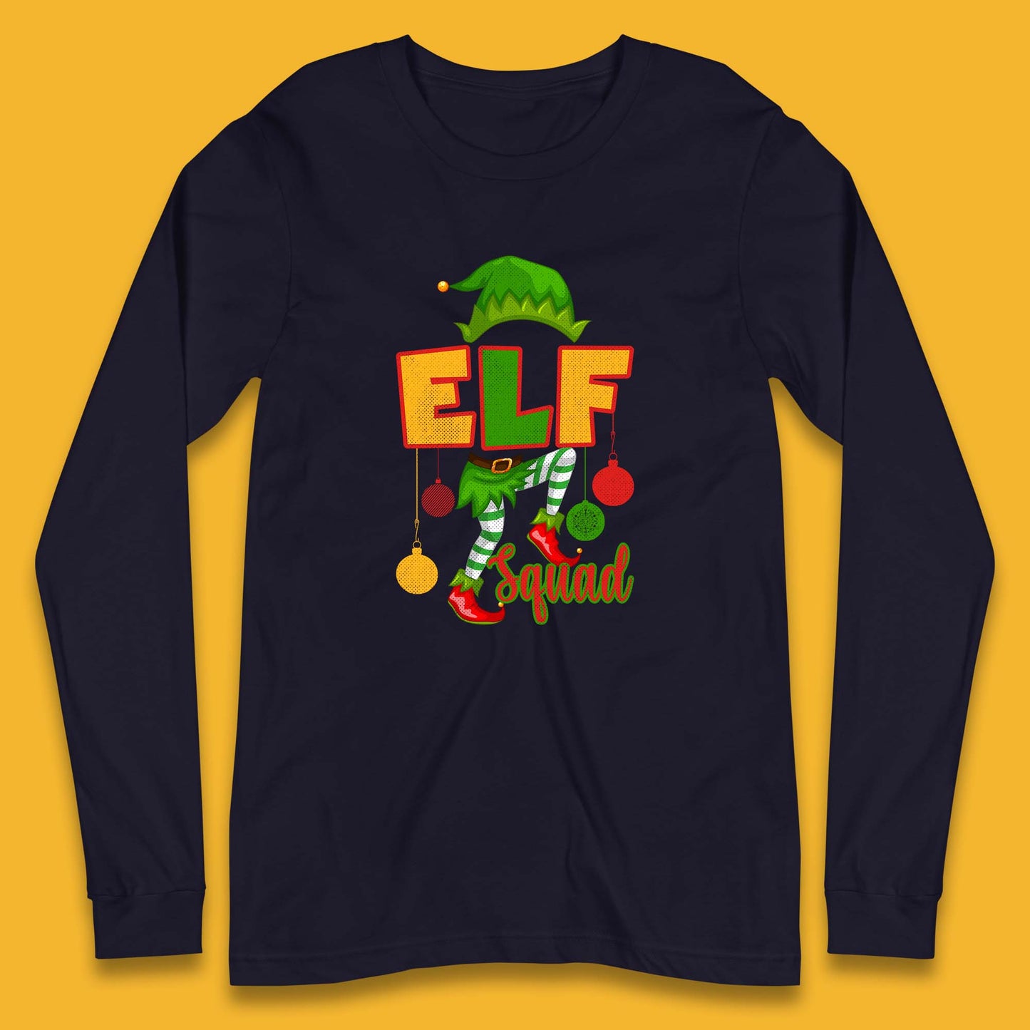 elf squad christmas long sleeve t shirt