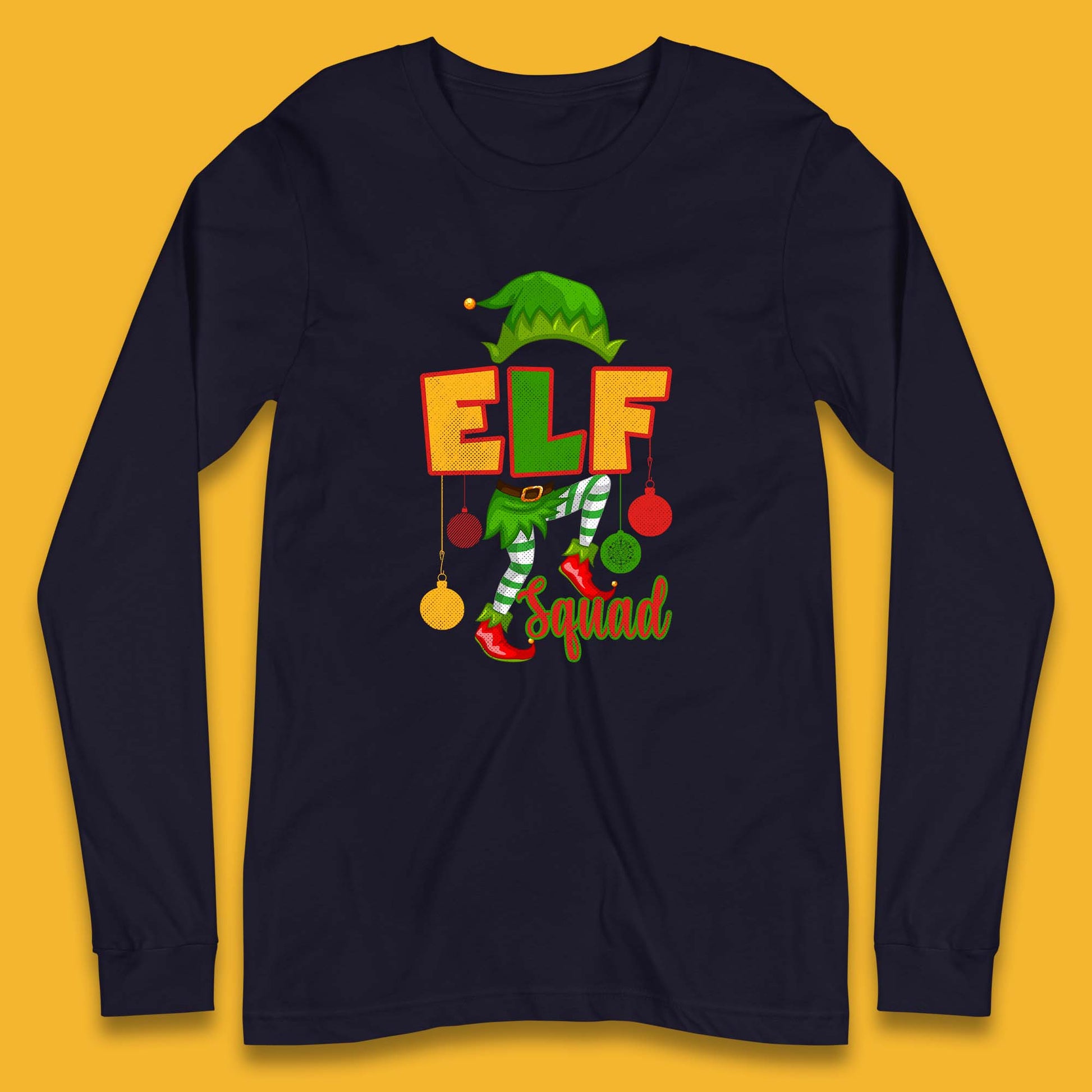 elf squad christmas long sleeve t shirt