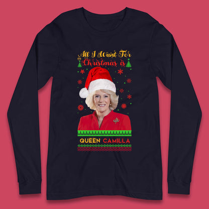 Queen Camilla Christmas Long Sleeve T-Shirt