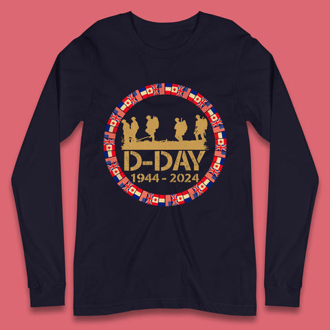 D-Day 1944-2024 Long Sleeve T-Shirt