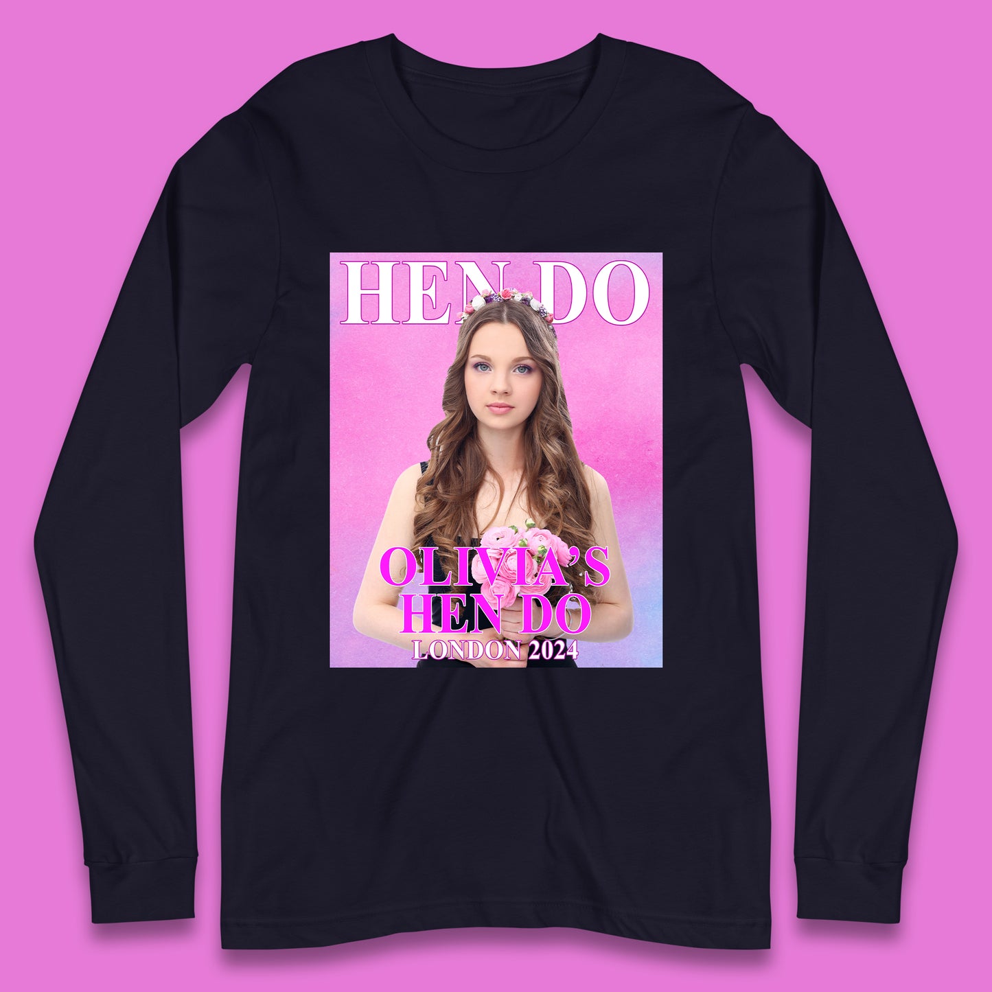 Custom Hen Party Long Sleeve T-Shirt