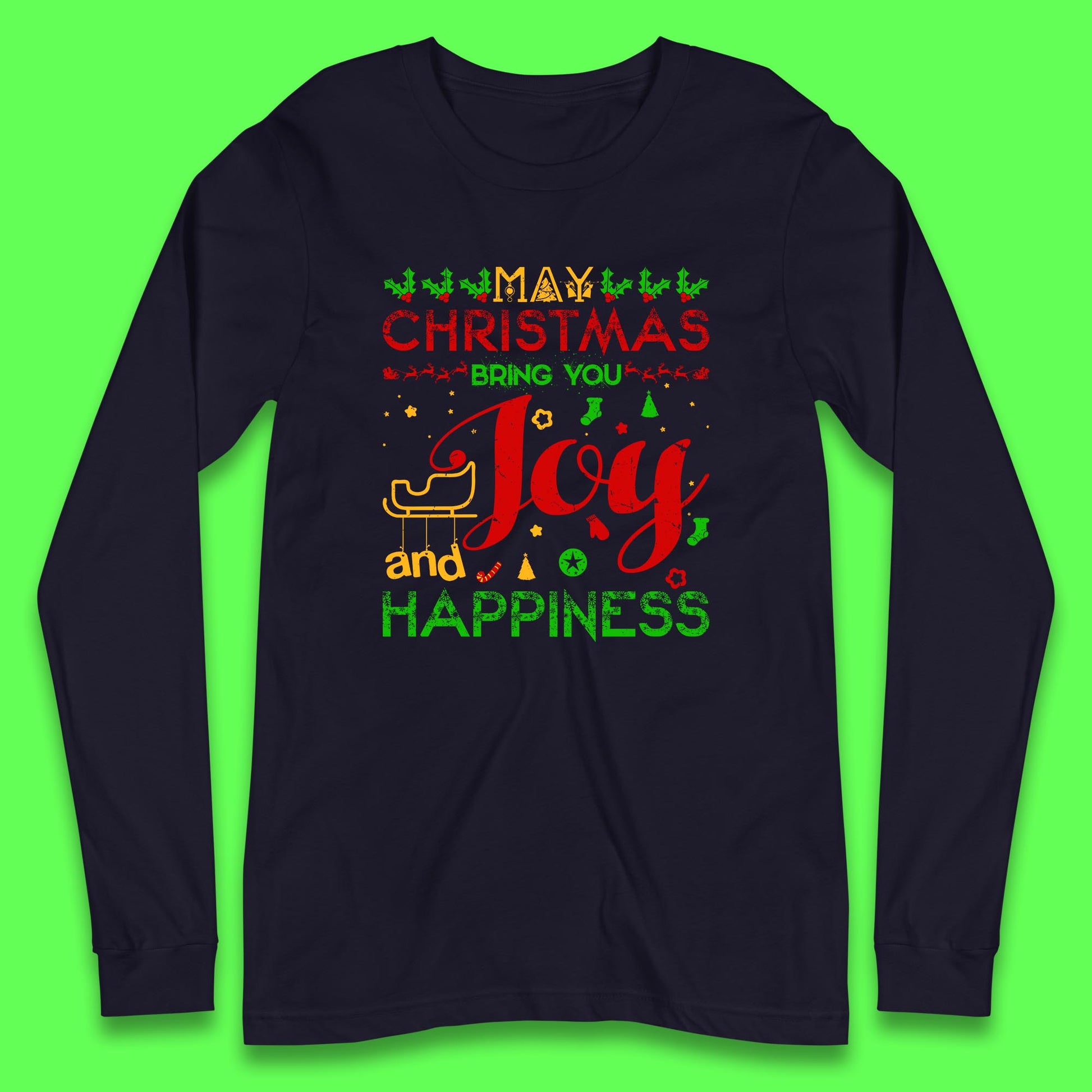 may christmas bring you joy and happiness t shirt