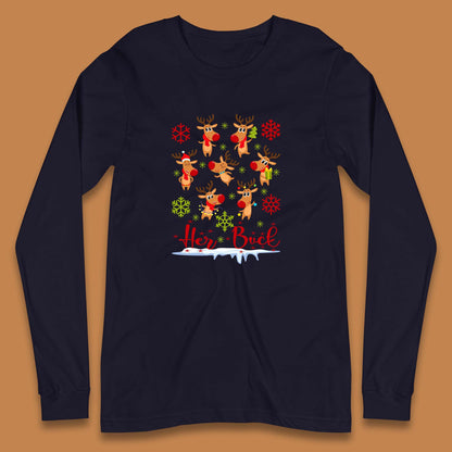rudolph reindeers long sleeve t shirt