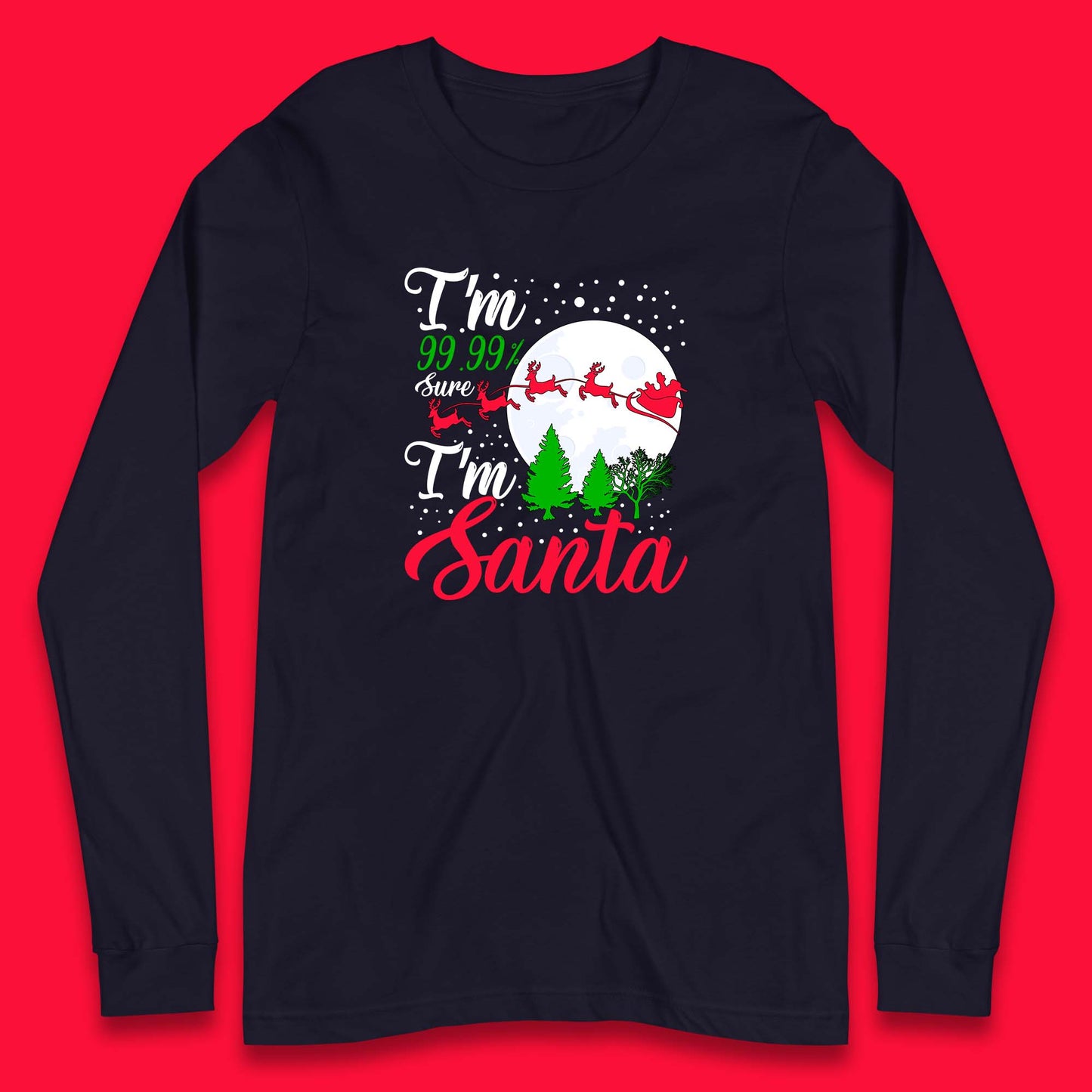 santa christmas long sleeve t shirt