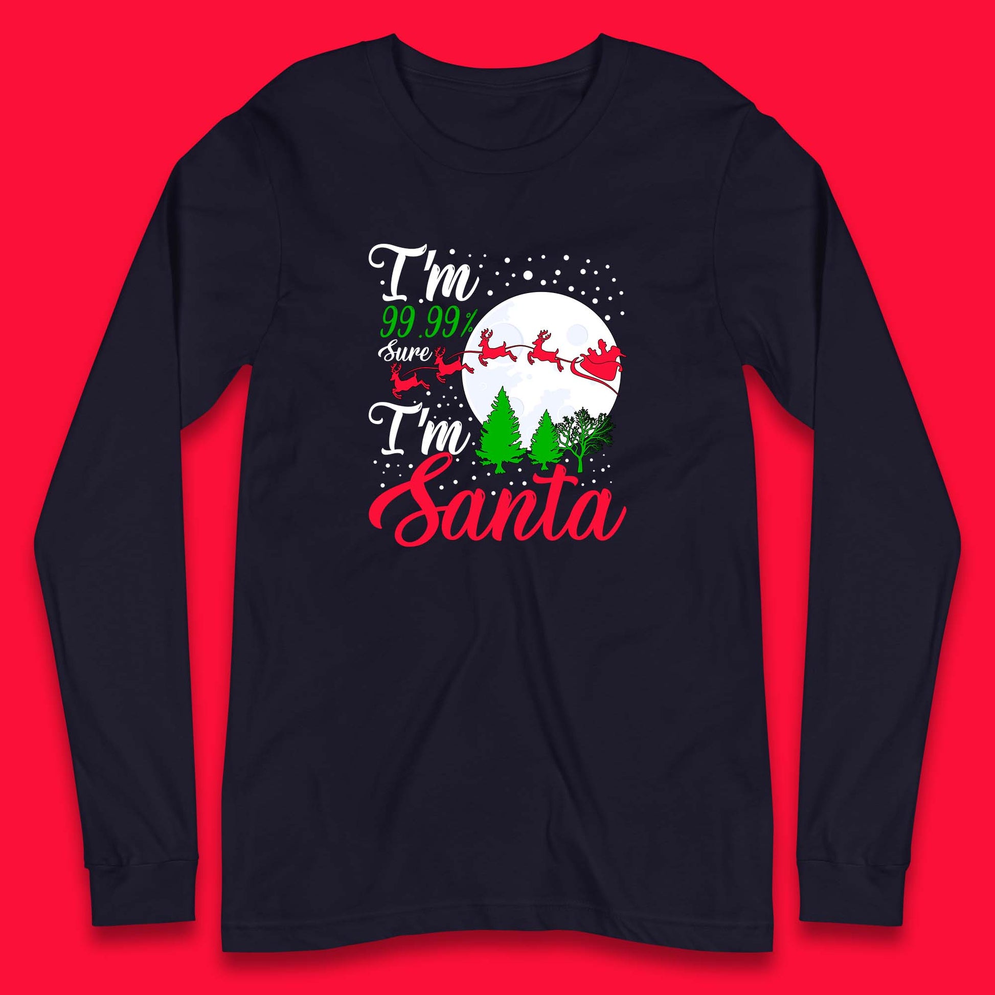 santa christmas long sleeve t shirt