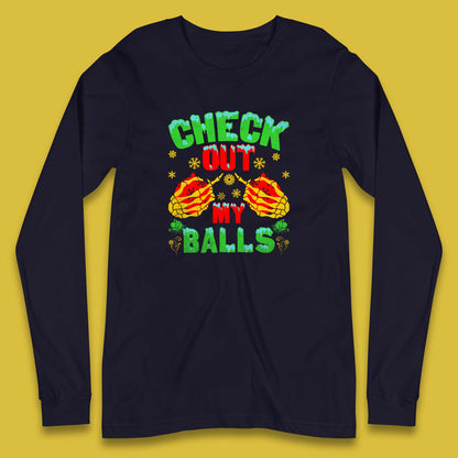 skeleton hands christmas long sleeve t shirt