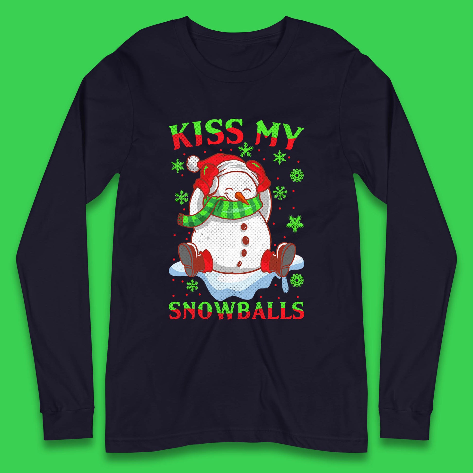 snowman long sleeve t shirt