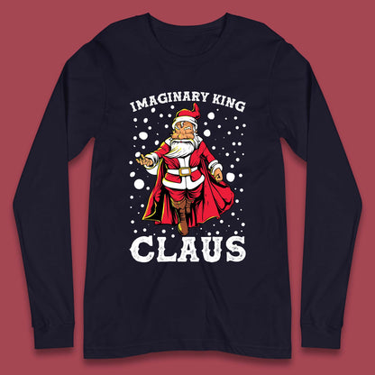 imaginary king santa christmas long sleeve t shirt