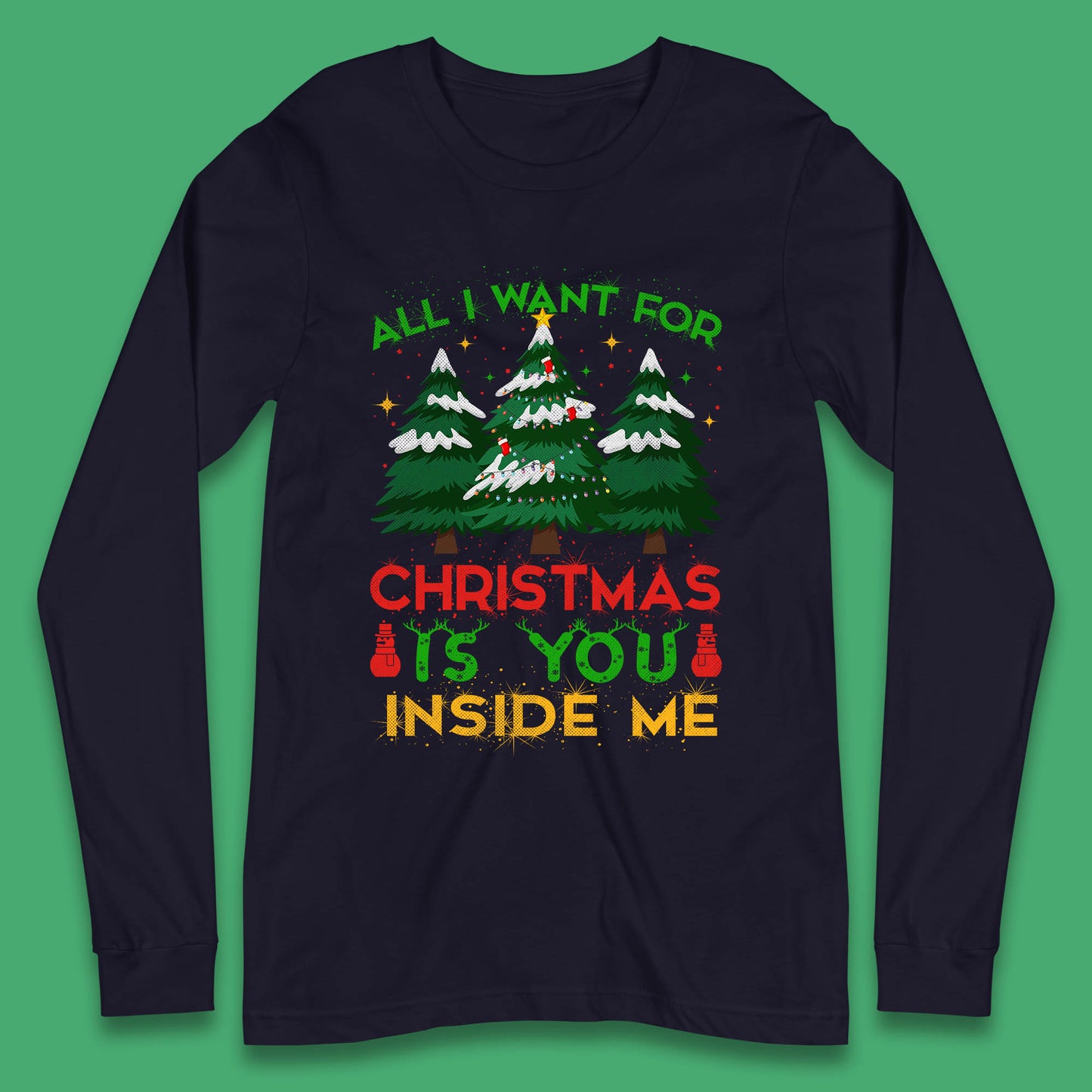 christmas tree long sleeve t shirt
