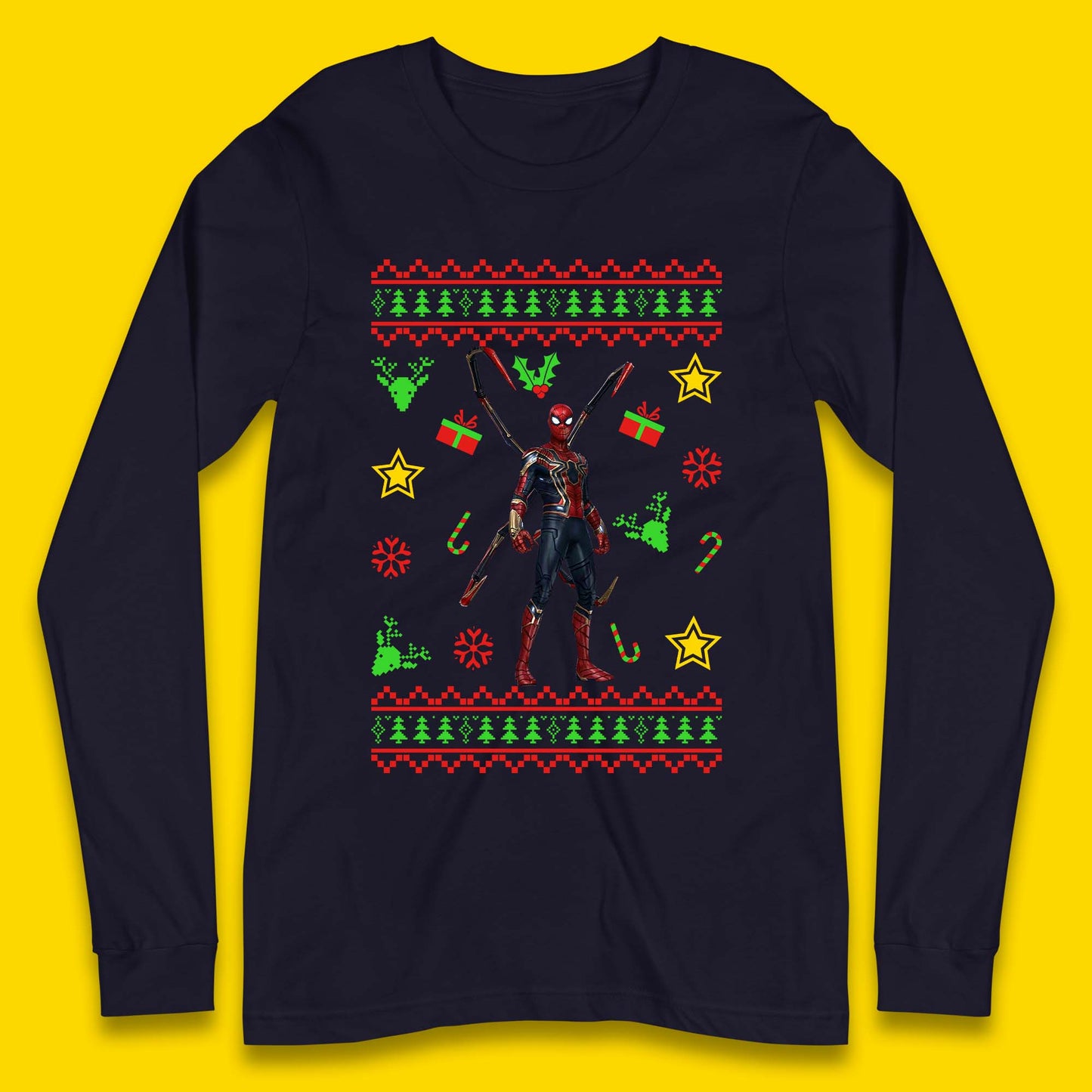 Spiderman Christmas Long Sleeve T-Shirt