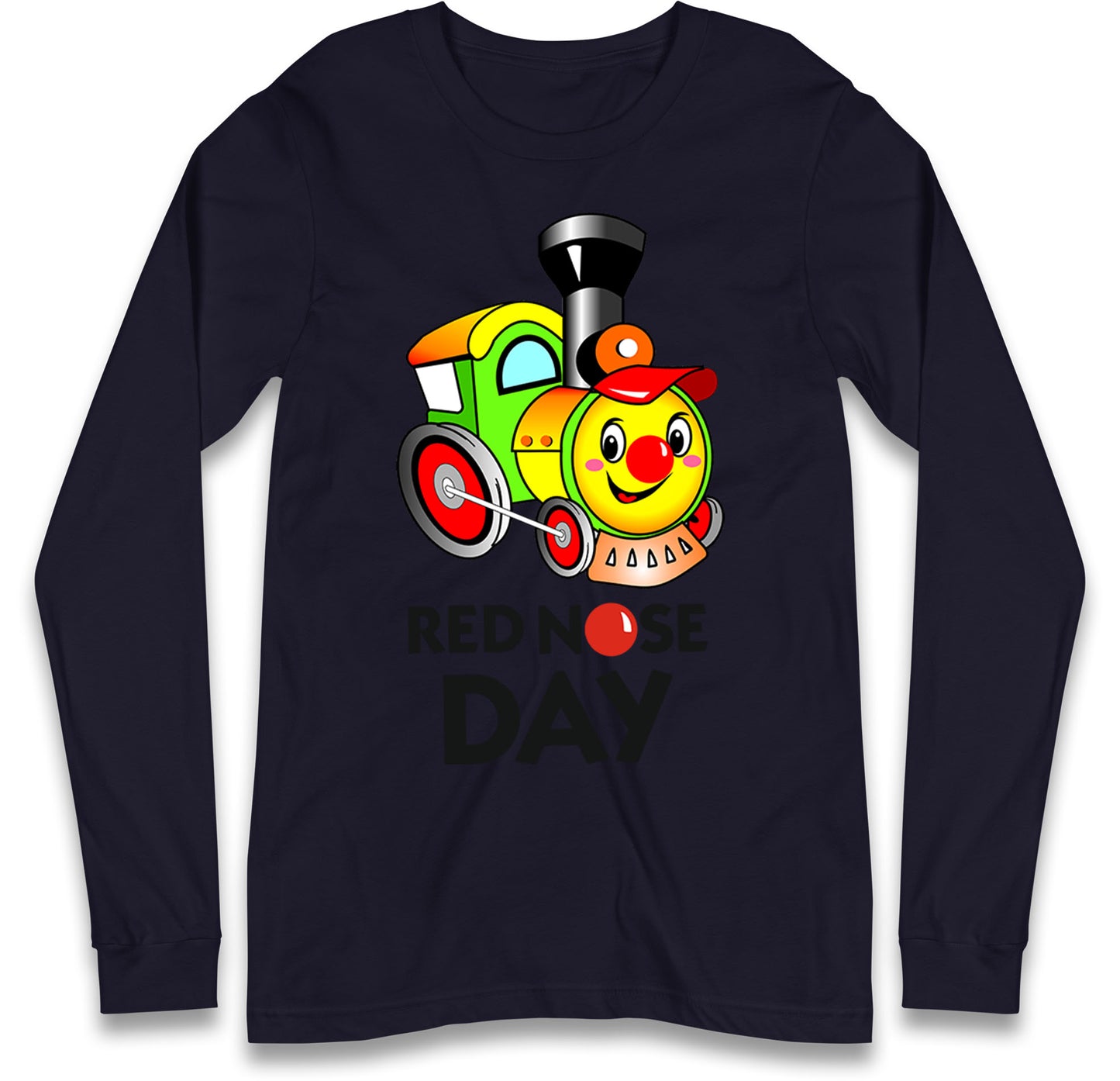cartoon train long sleeve t shirt