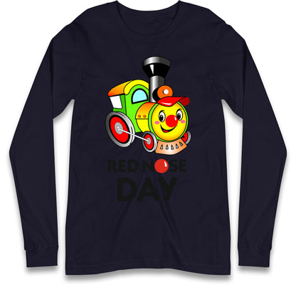 cartoon train long sleeve t shirt