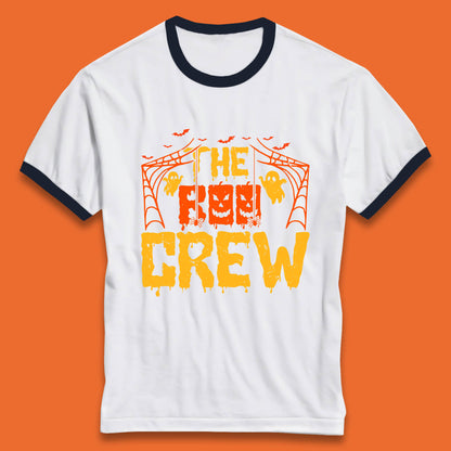 The Boo Crew Halloween Horror Spooky Boo Squad Matching Halloween Costume Ringer T Shirt