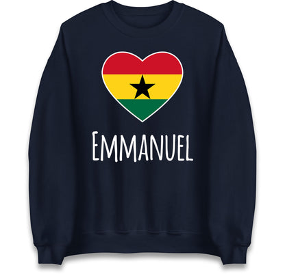 ghana heart flag jumper