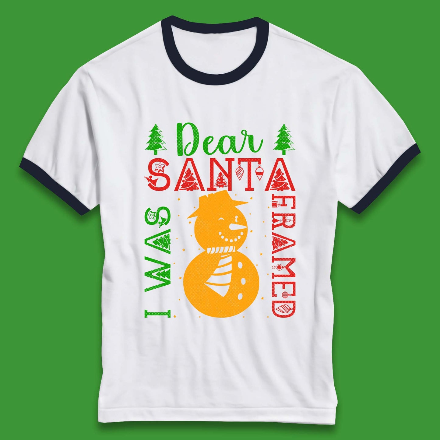 snowman christmas ringer t shirts