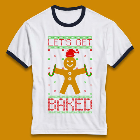 Gingerbread Christmas Ringer T-Shirt