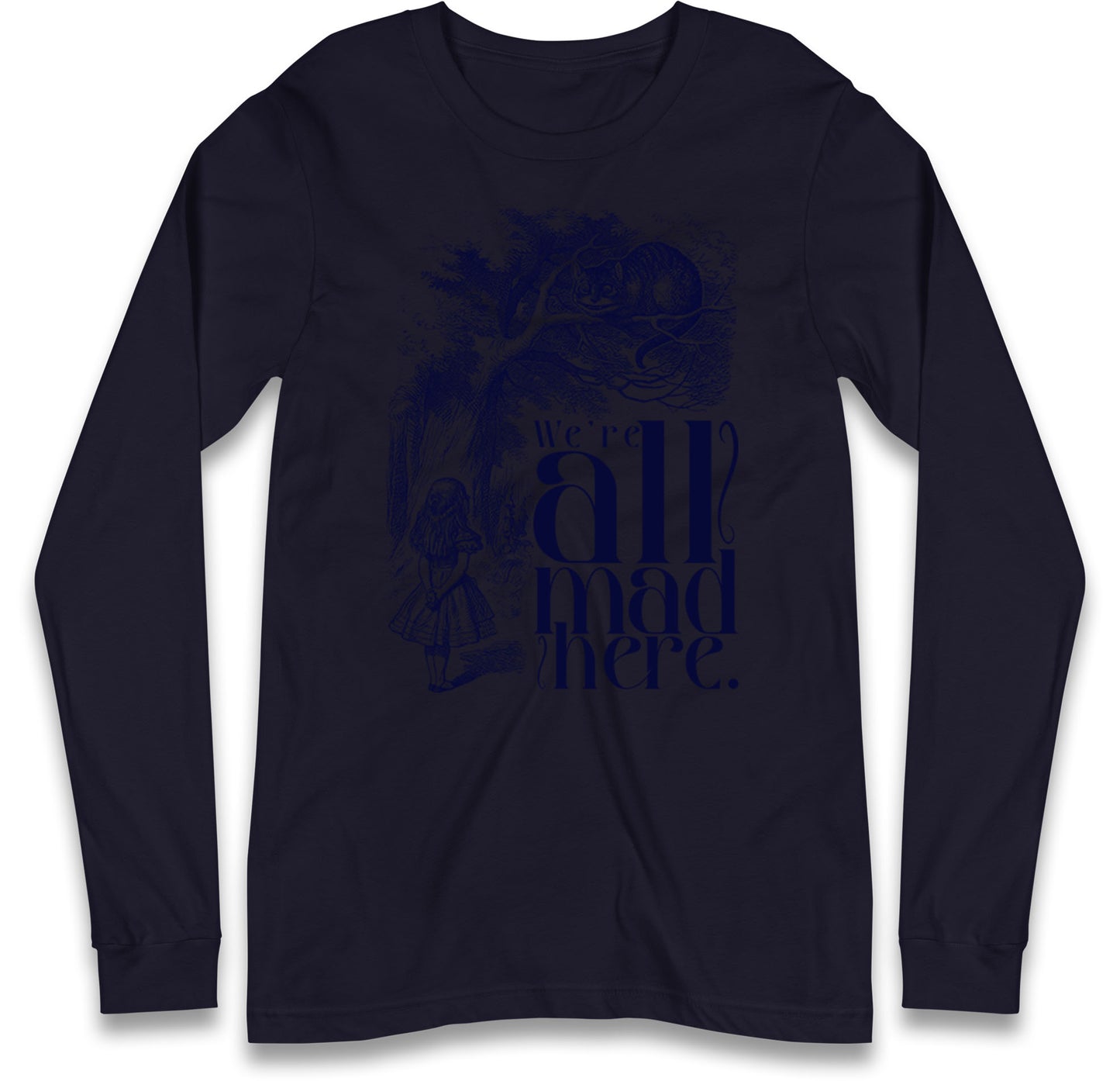 Alice And Cheshire Cat Long Sleeve T Shirt