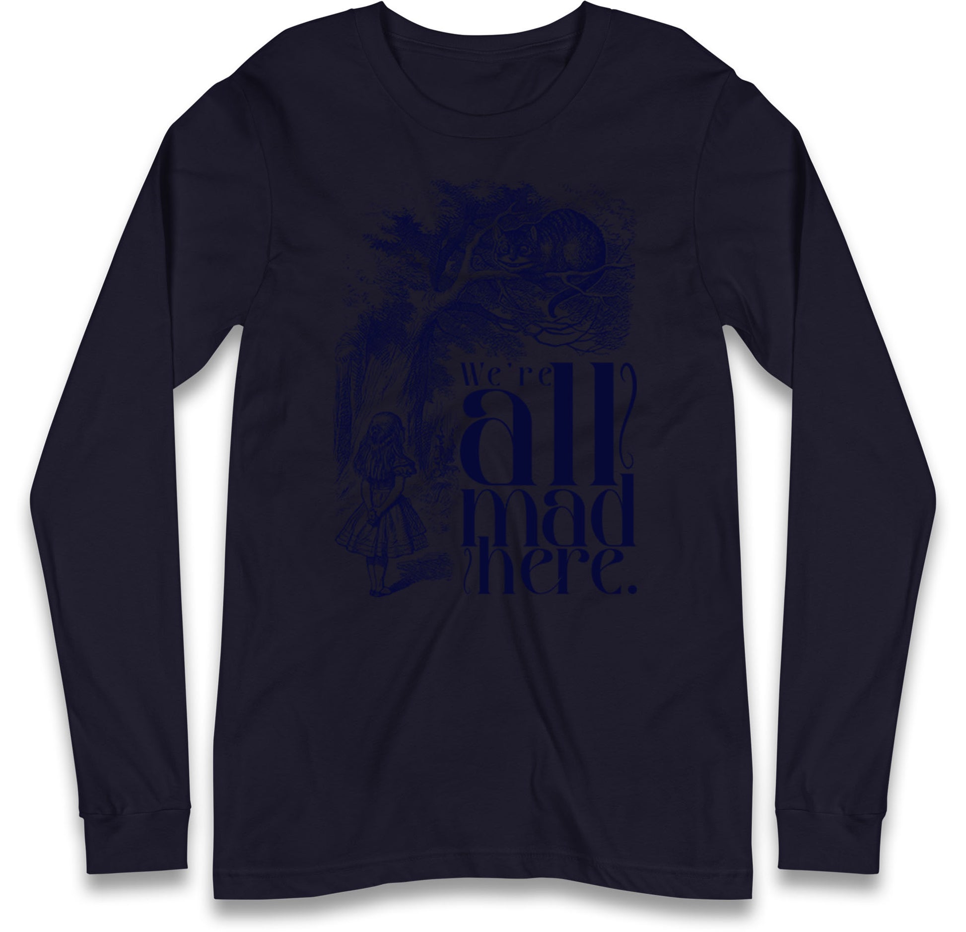 Alice And Cheshire Cat Long Sleeve T Shirt