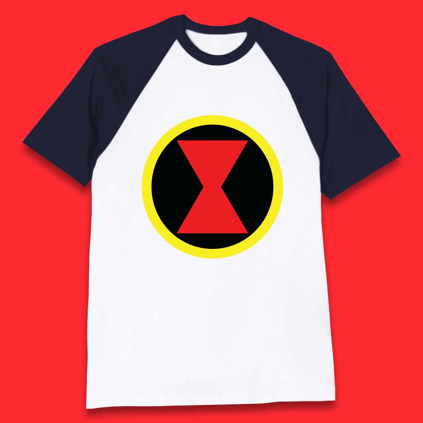 Black Widow Diy Black Symbol Logo Marvel Avengers Superhero Marvel Comics Gift for Marvel Fan Baseball T Shirt