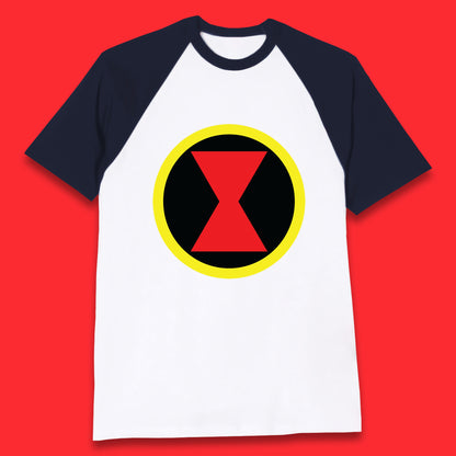 Black Widow Diy Black Symbol Logo Marvel Avengers Superhero Marvel Comics Gift for Marvel Fan Baseball T Shirt