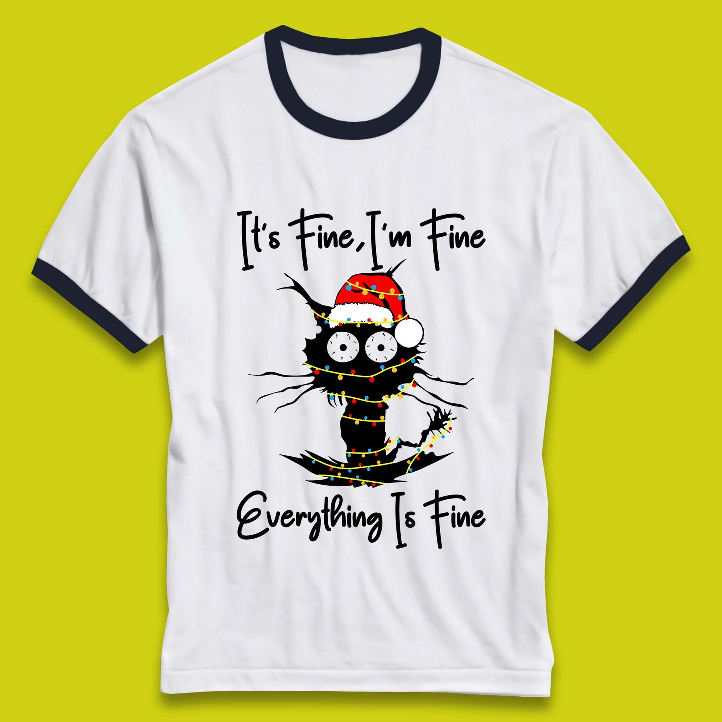 electrocuted cat ringer t shirt