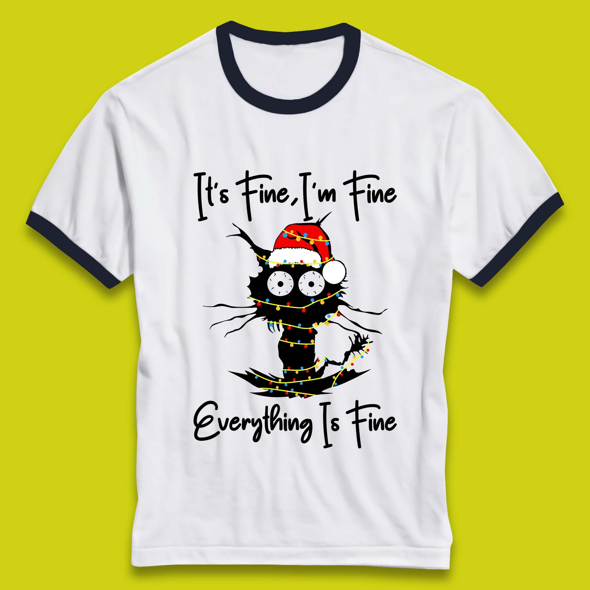 electrocuted cat ringer t shirt