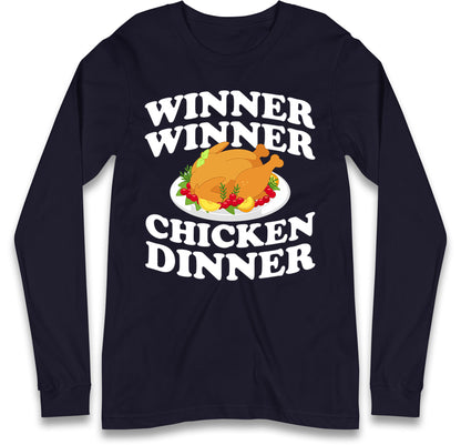 Chicken Dinner Pubg Long Sleeve T-Shirt