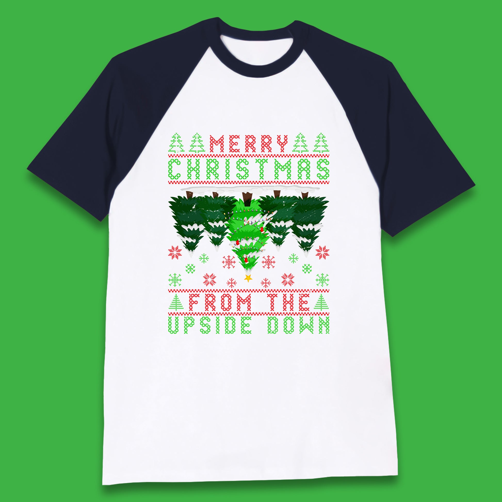 merry christmas from the upside down tree t shirt