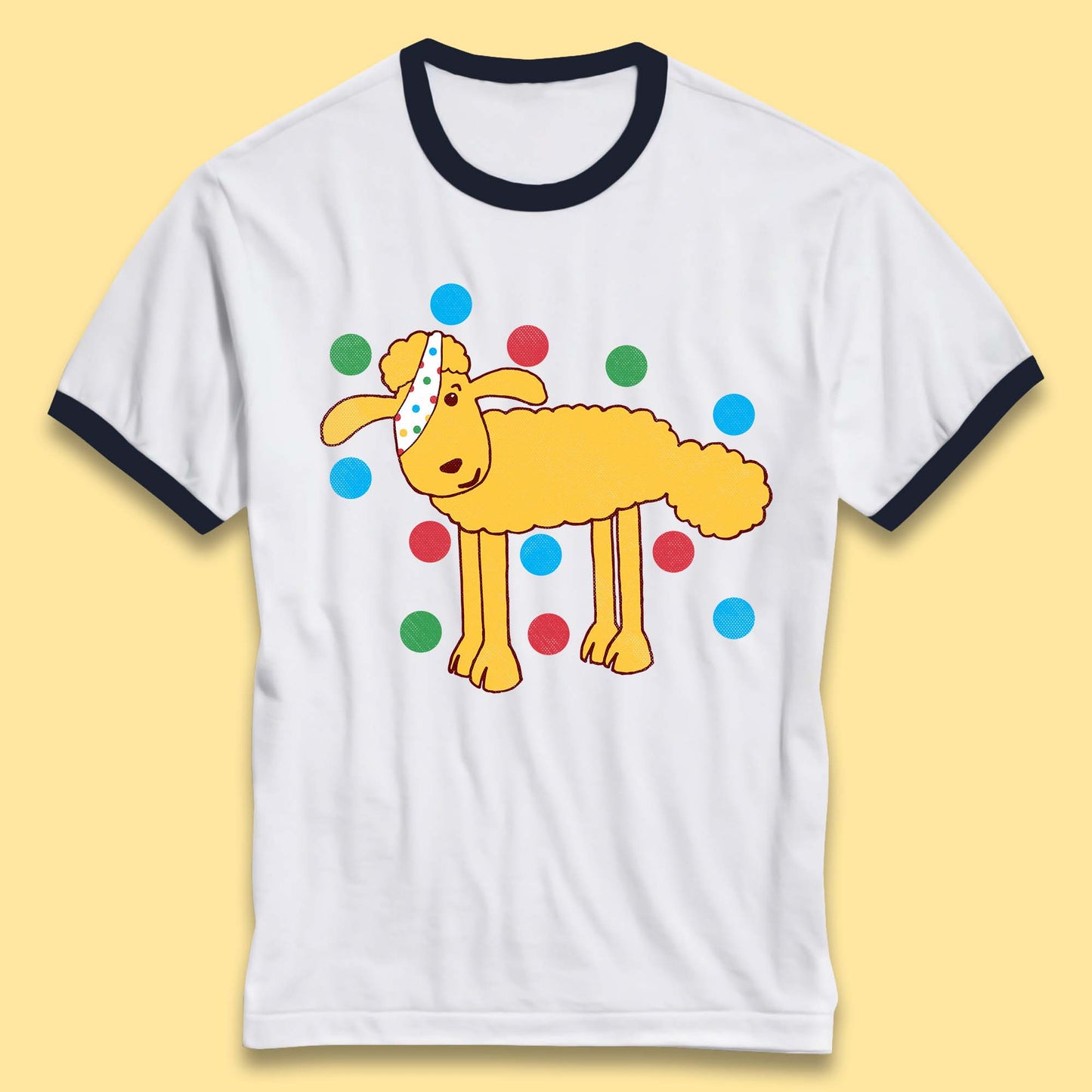 Spotty Pudsey Sheep Children In Need Dotty Spot Charity Raising Pudsey Sheep Ringer T Shirt