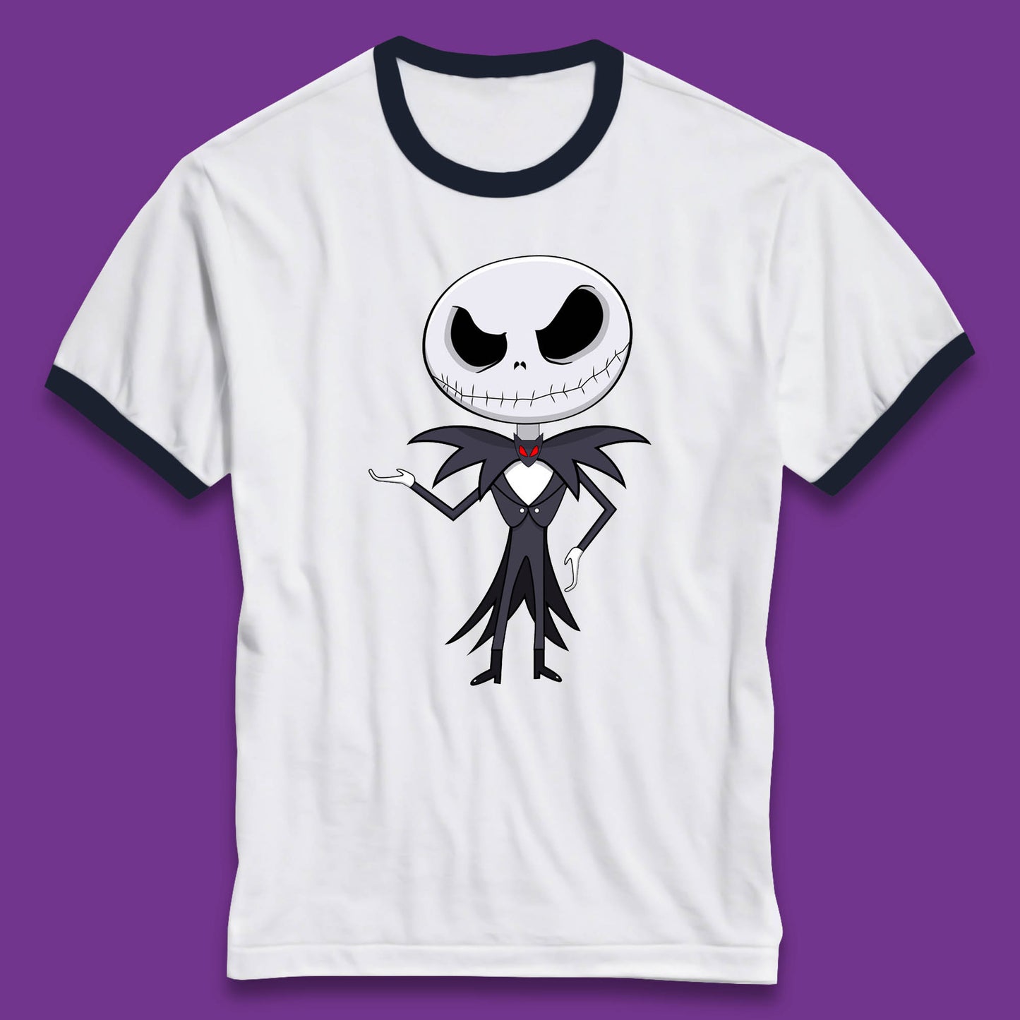 jack skellington christmas ringer t shirt