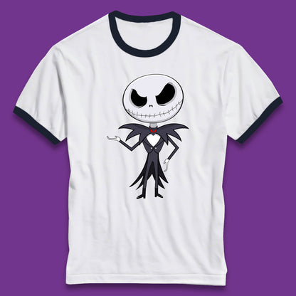 jack skellington christmas ringer t shirt