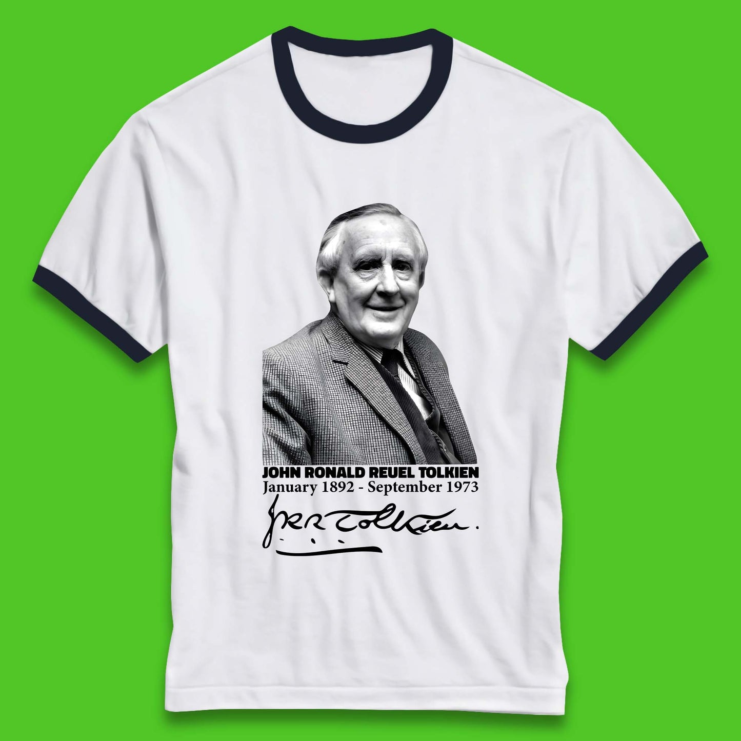 John Ronald Reuel Tolkien Signature Ringer T-Shirt