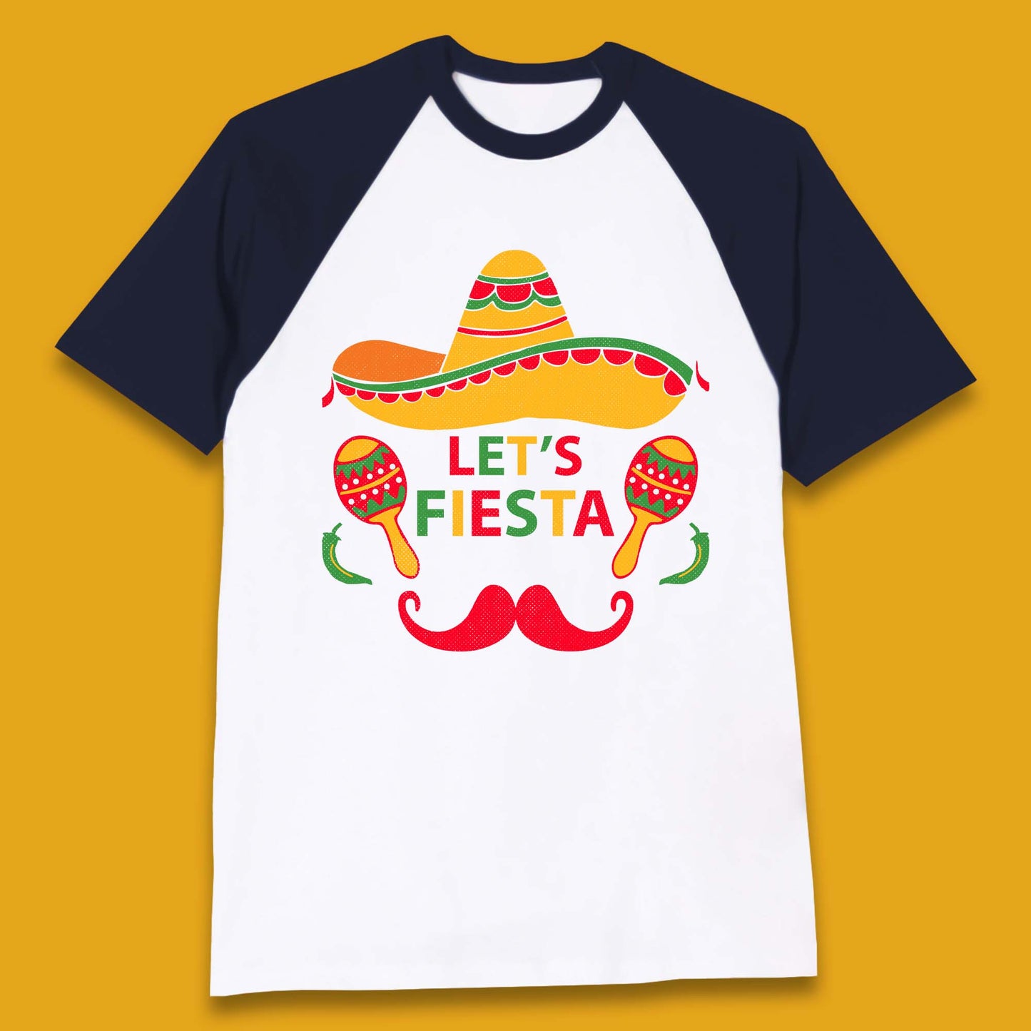 Let's Fiesta Cinco De Mayo Baseball T-Shirt