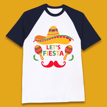 Let's Fiesta Cinco De Mayo Baseball T-Shirt
