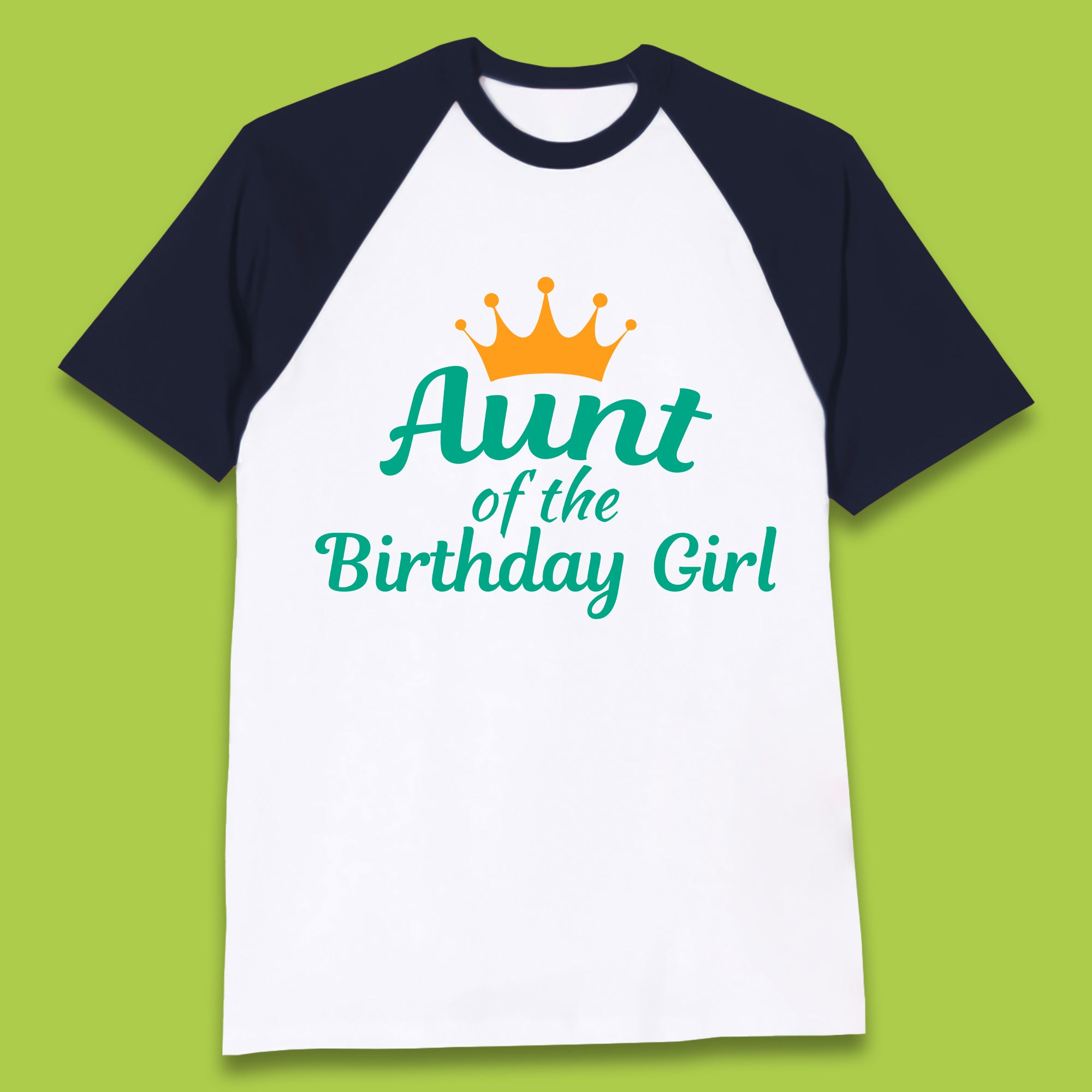 Aunt Of The Birthday Girl Baseball T-Shirt