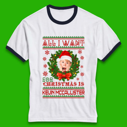 Kevin McCallister Christmas Ringer T-Shirt