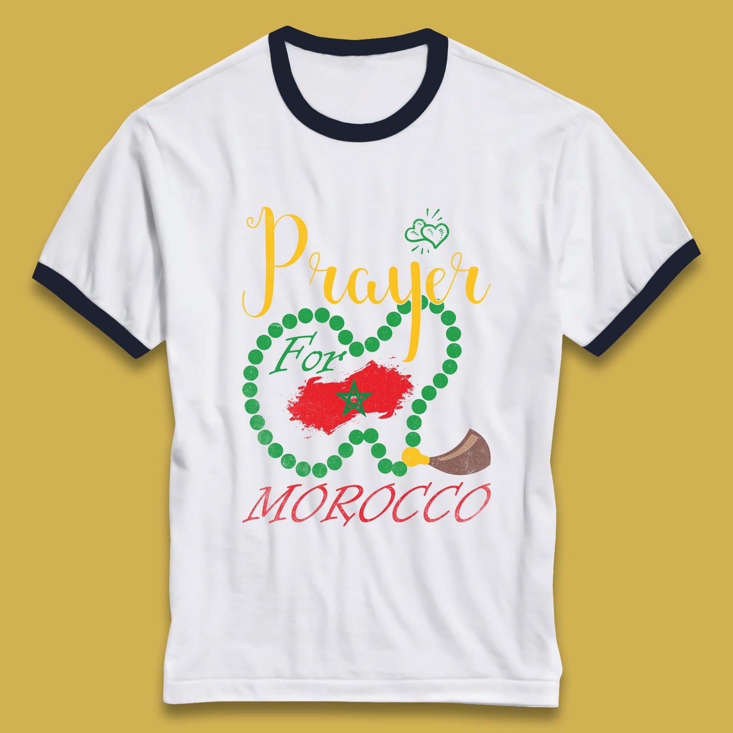 Prayer For Morocco Stay Strong Morocco Earthquake Support Ringer T Shirt