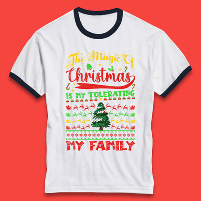 christmas quote ringer t shirt