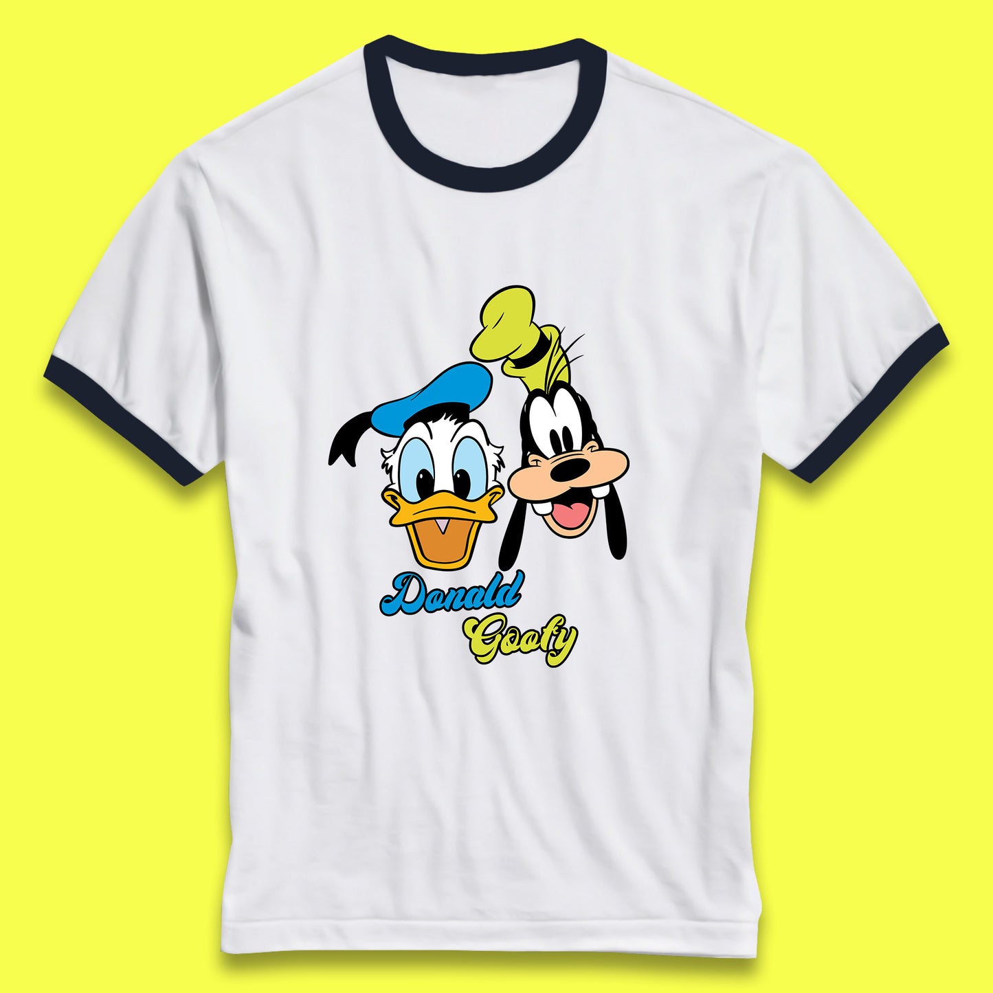 Disney Cartoon Characters Donald Duck And Pluto Goofy Face Disney World Trip Disney Vacation Ringer T Shirt