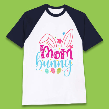 Mom Bunny Baseball T-Shirt