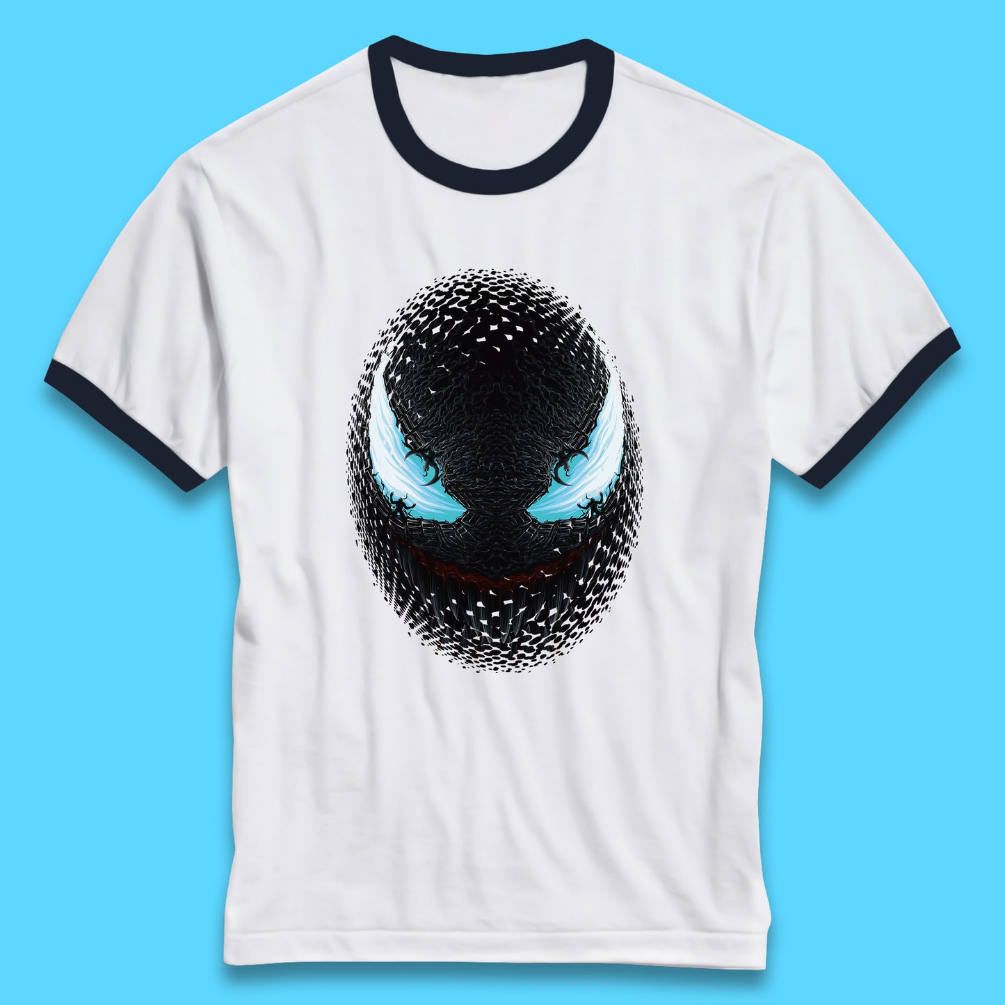 Marvel Venom Amoled Angry Venom Logo Marvel Avengers Superheros Movie Character Ringer T Shirt