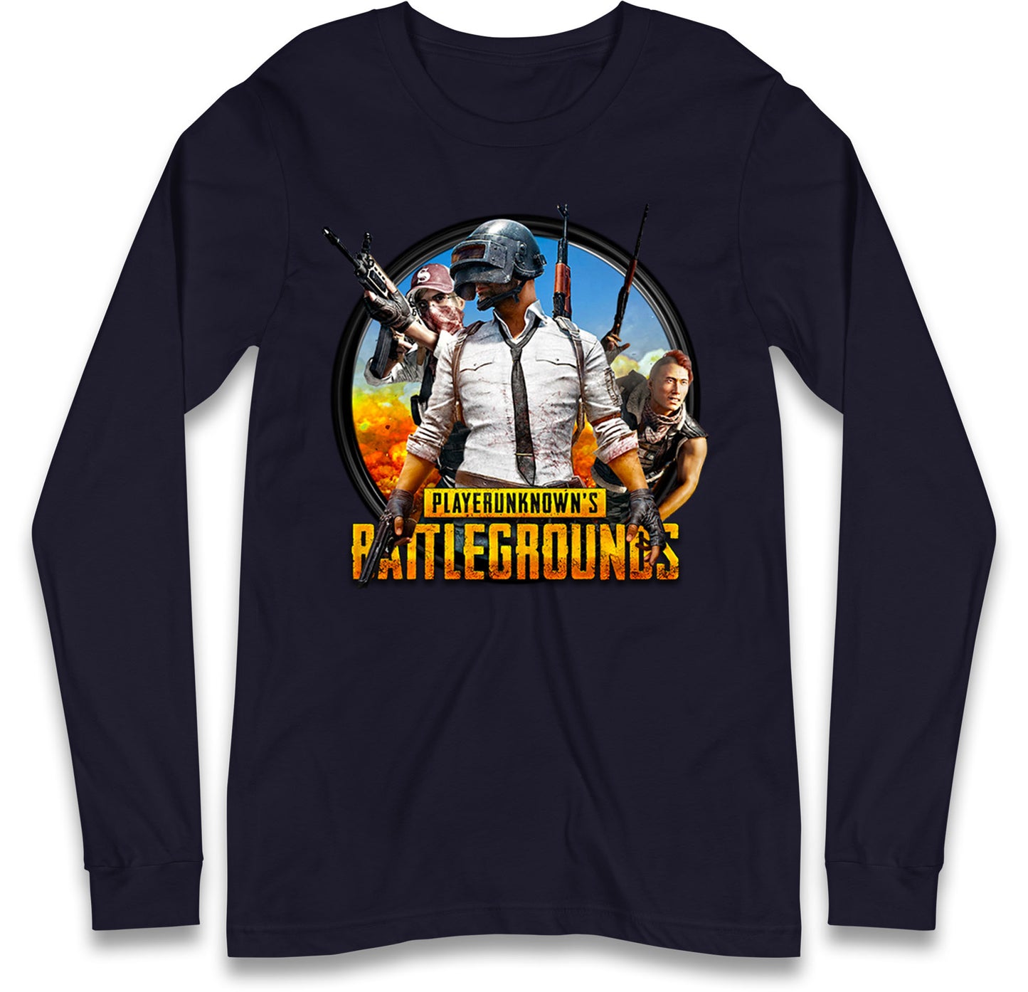 PUBG Battle Long Sleeve T Shirt