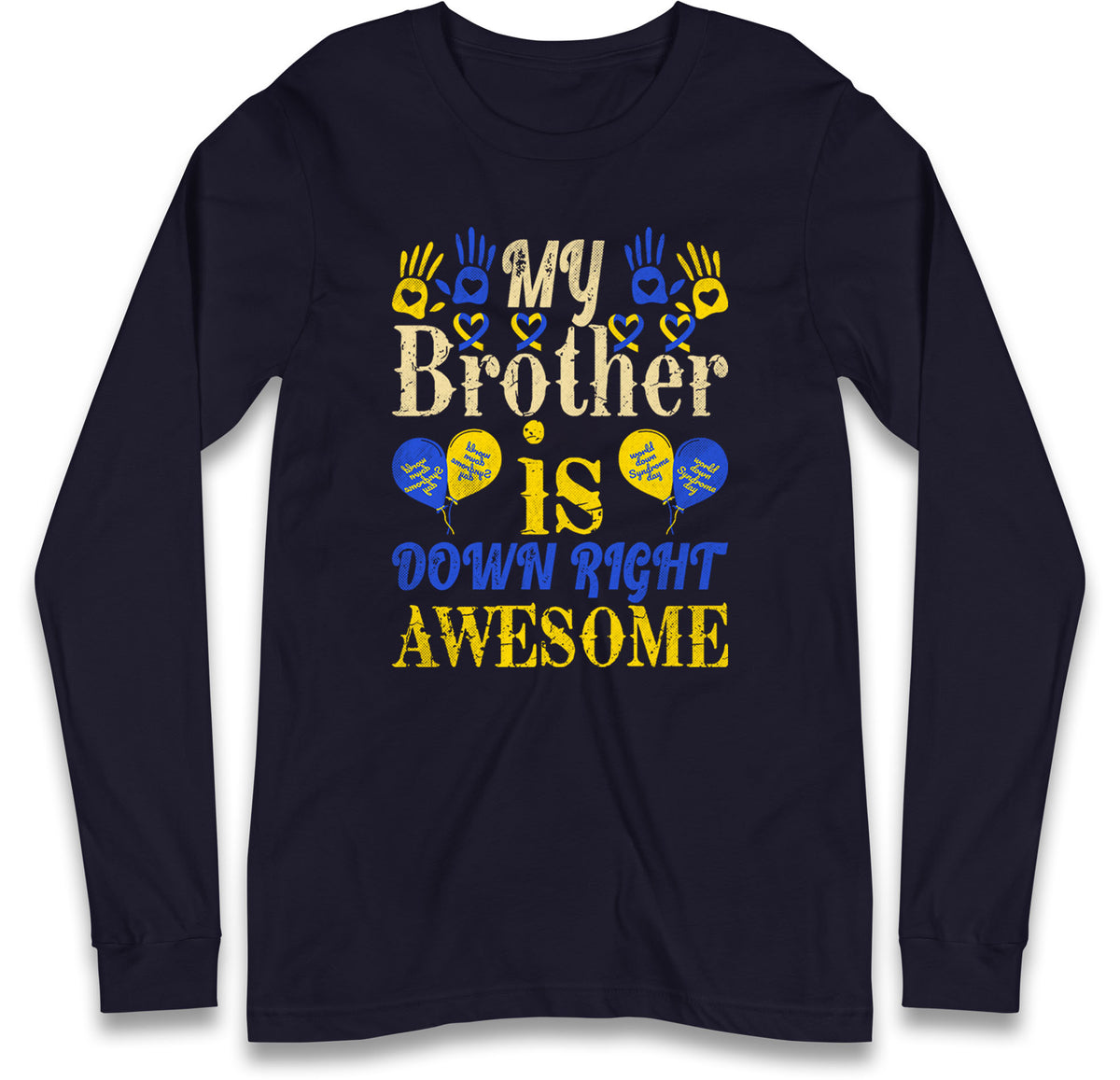 world down syndrome day long sleeve t shirt