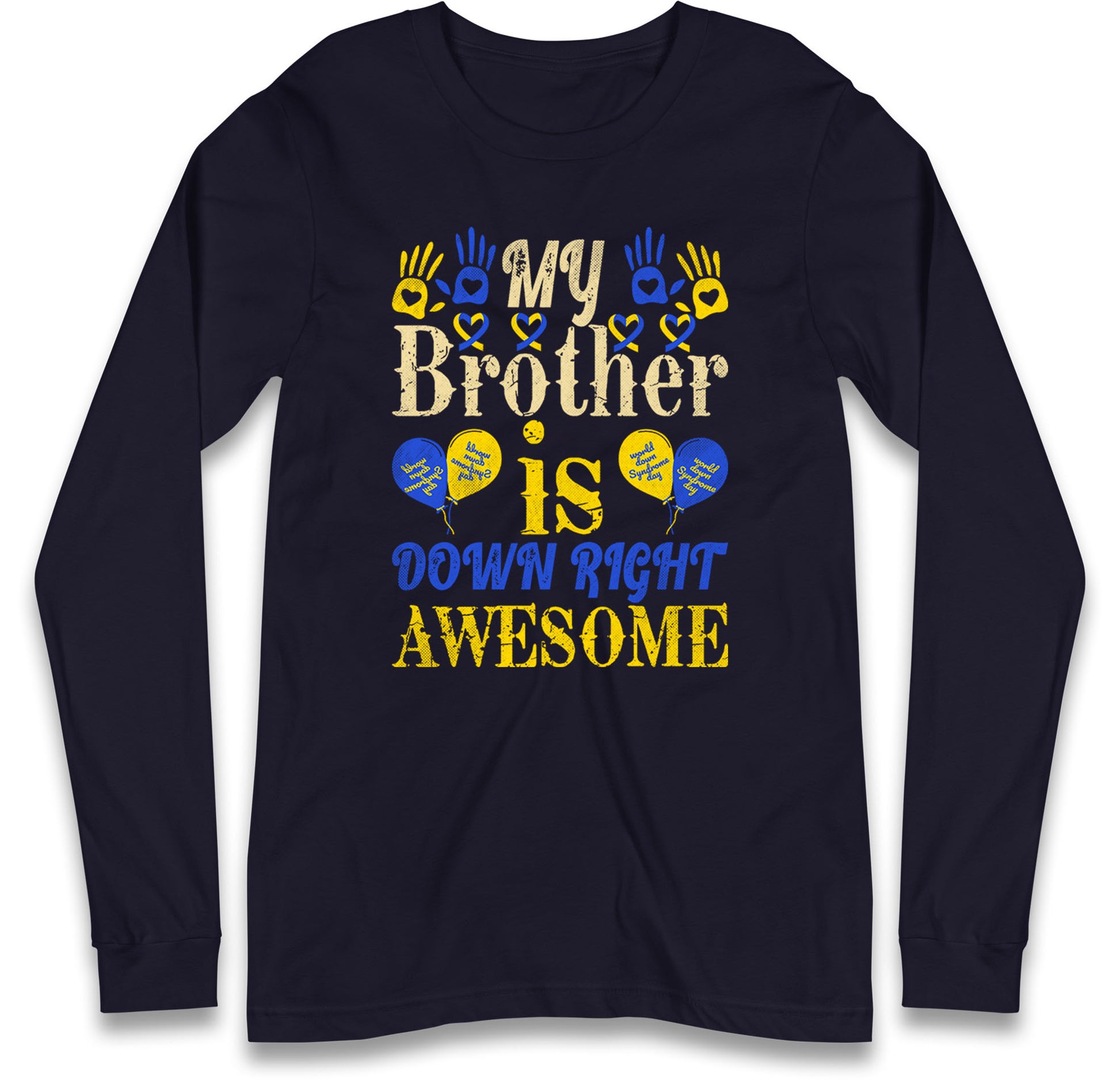 world down syndrome day long sleeve t shirt