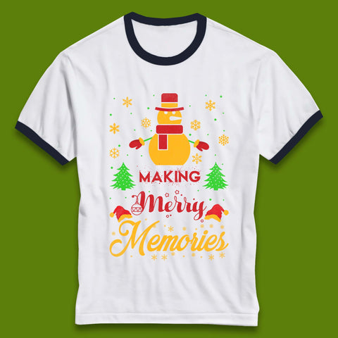 Merry Memories Christmas Ringer T-Shirt