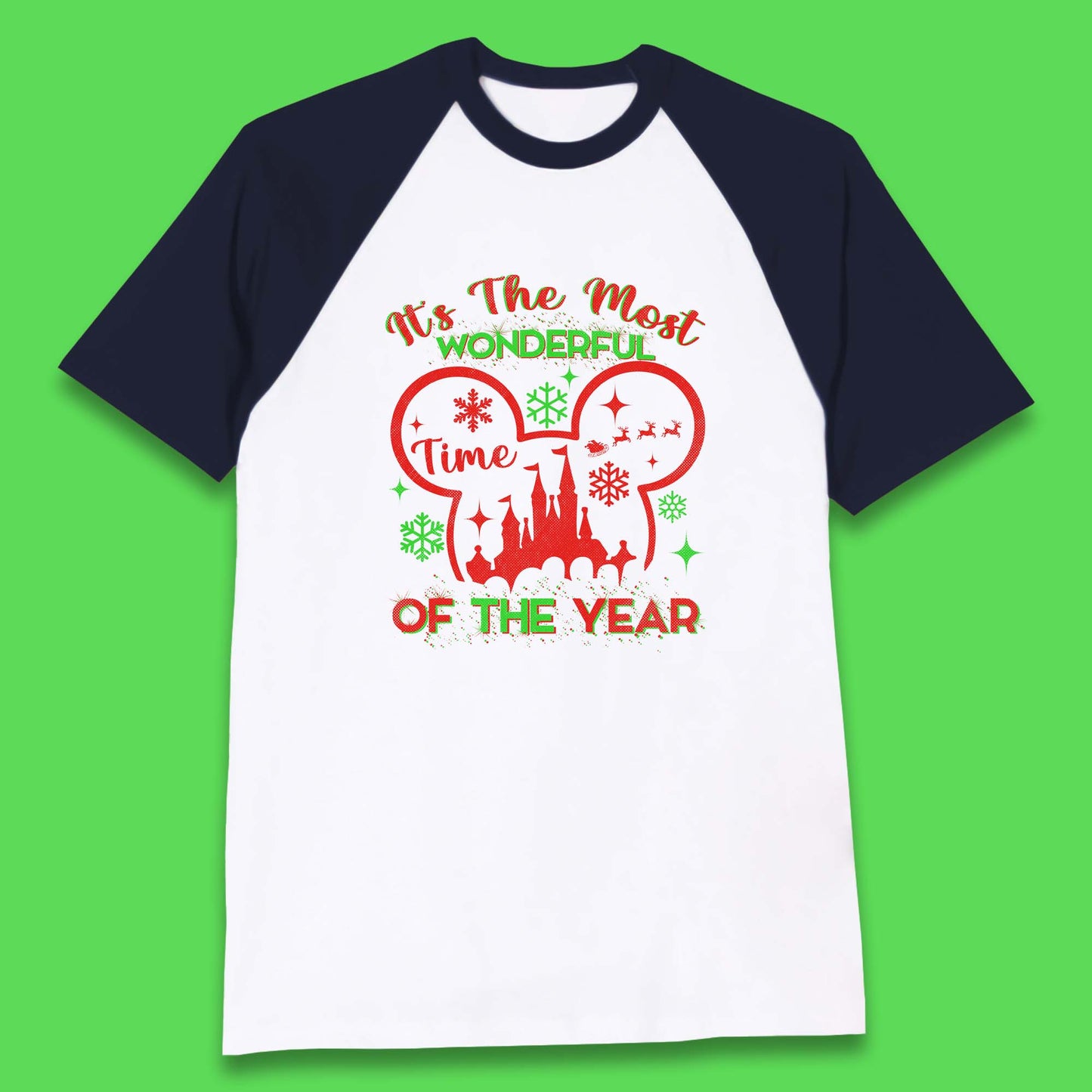 disney christmas baseball t shirt