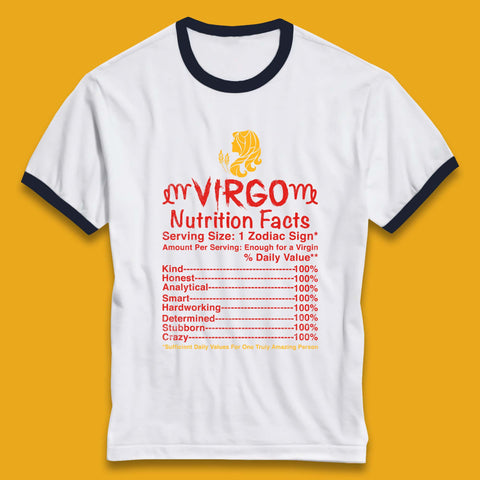 Virgo Nutrition Facts Ringer T-Shirt