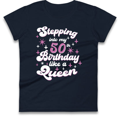 Queen 50th Birthday Womens T Shirt