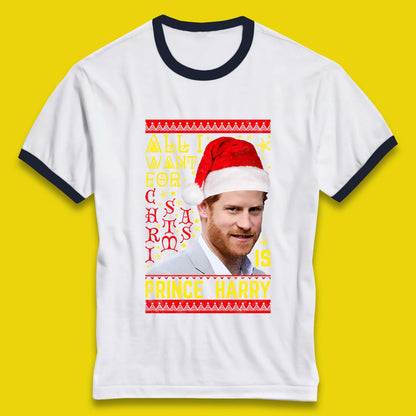 Prince Harry Christmas Ringer T-Shirt
