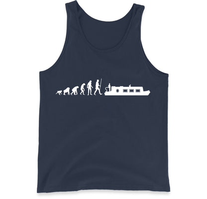 Human Evolution Canal boat Tank Top